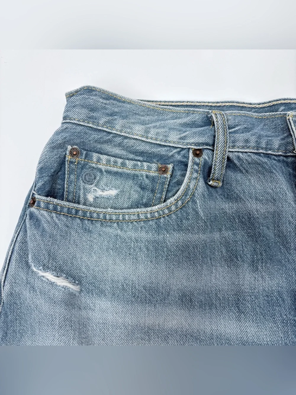 ÉTICA Fern High Rise Denim Shorts